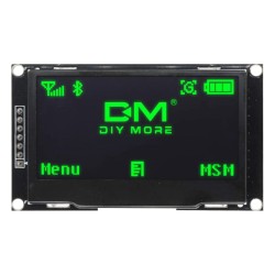 Diymore 2.42" OLED Digital IIC I2C SPI Serial 12864 128X64 Pixel LCD Screen Display Module SSD1309 (Green)