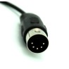 MIDI Plug  to Mini 6 Pin DIN Female Adapter Cable - 6 Inch