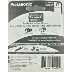 Panasonic 2 Pack C Batteries