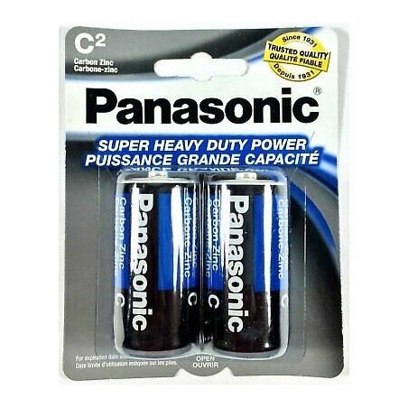 Panasonic 2 Pack C Batteries
