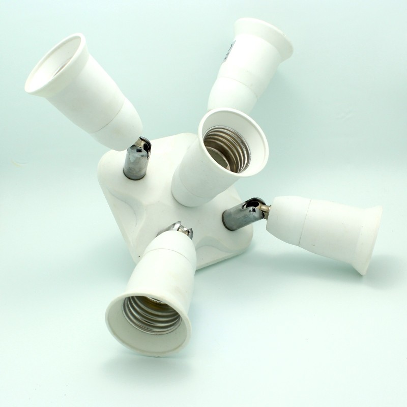 5 to 1 Light Bulb Socket Splitter Spotlight