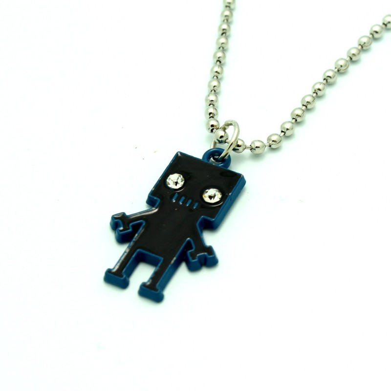 Animated Robot Ball Chain Necklace
