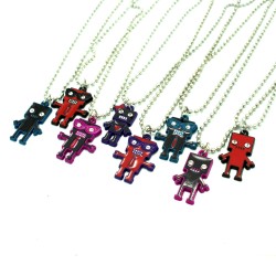 Animated Robot Ball Chain Necklace