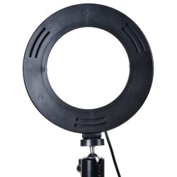 6 Inch LED Light Ring Dimmable Selfie Zoom Live Video Stream USB 