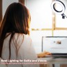6 Inch LED Light Ring Dimmable Selfie Zoom Live Video Stream USB 