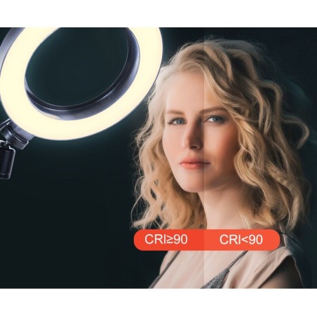 6 Inch LED Light Ring Dimmable Selfie Zoom Live Video Stream USB 