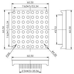 Full Color RGB LED Matrix Panel - Large 8x8
