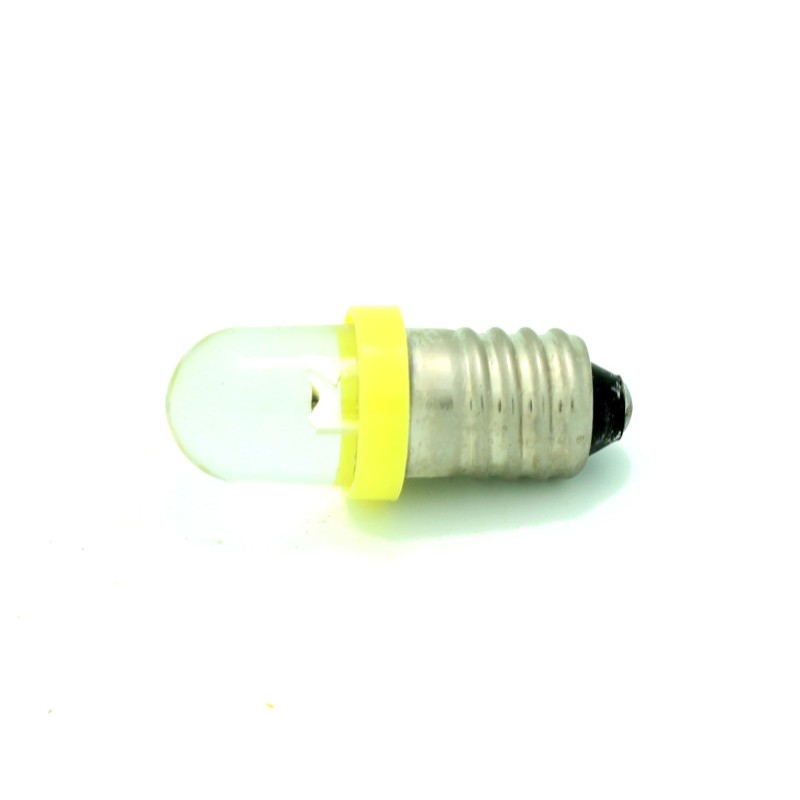 Yellow Mini E10 Light Bulb / Lamp - 12V
