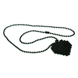 Undertale Pixelated Heart Necklace 8 Bit Pixel Retro Gaming Jewelry