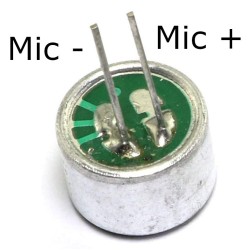 9x7mm Electret Microphone - Omni-directional