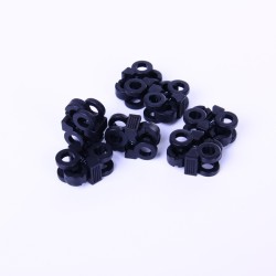 Black Tactical Outdoor Hiking Boots Shoelace Tightening Non-Slip Shoe Lace Buckle Clip Camp Stopper Survive Cord