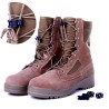 Black Tactical Outdoor Hiking Boots Shoelace Tightening Non-Slip Shoe Lace Buckle Clip Camp Stopper Survive Cord
