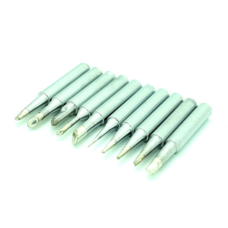 Soldering Station 10pc Tip Set 900M-T-K For Hakko 936 Fx888/888D SAIKE 909D/852