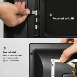 RGB USB LED Strip with Remote 3.28ft