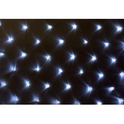 Cool White LED Net Lights / Fairy Lights / Christmas Lights 6.6 x 6.6 feet for Bushes