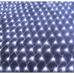 Cool White LED Net Lights / Fairy Lights / Christmas Lights 6.6 x 6.6 feet for Bushes