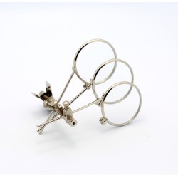 Clip On Triple Glass Loupe Magnifier 3.3x