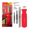 6 in 1 Multi Bit Screwdriver Flathead, Phillips, Nut Driver