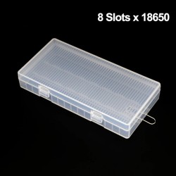 Plastic 8 x 18650 Battery Case