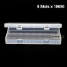 Plastic 8 x 18650 Battery Case