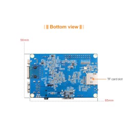 Orange Pi 3 LTS 2G8G EMMC with HDMI+WIFI+BT5.0, AllWinner H6 SoC,Open Source Board Computer,Run Android 9.0/ Ubuntu/ Debian OS