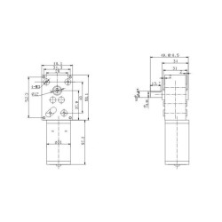 Low Speed High Torque DC Motor 12V / 14 RPM
