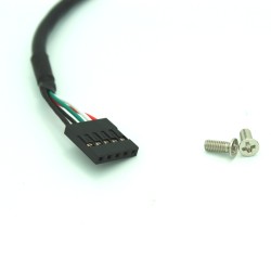 Panel Mount USB Breakout Cable (5 Pin Female Header)