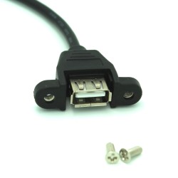 Panel Mount USB Breakout Cable (5 Pin Female Header)