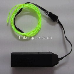 EL Flowing Effect Wire with Inverter - Neon Green