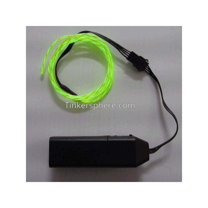EL Flowing Effect Wire with Inverter - Neon Green