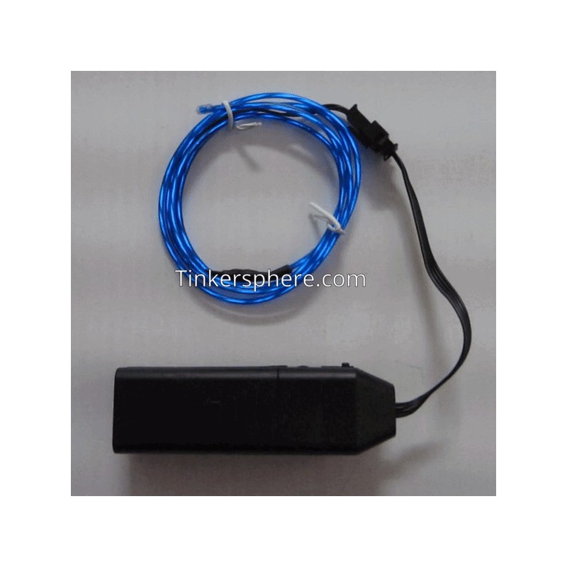 EL Flowing Effect Wire with Inverter - Blue