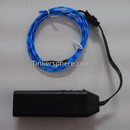 EL Flowing Effect Wire with Inverter - Blue