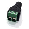 Female DC Jack Adapter with Screw Terminals: 5.5x2.1mm