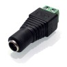 Female DC Jack Adapter with Screw Terminals: 5.5x2.1mm