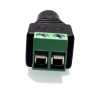 Female DC Jack Adapter with Screw Terminals: 5.5x2.1mm