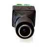 Female DC Jack Adapter with Screw Terminals: 5.5x2.1mm