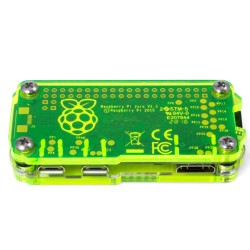 C4Labs Zebra Zero Heatsink Case - Raspberry Pi Zero/Zero W/Zero 2 Lazer Lime