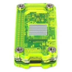 C4Labs Zebra Zero Heatsink Case - Raspberry Pi Zero/Zero W/Zero 2 Lazer Lime
