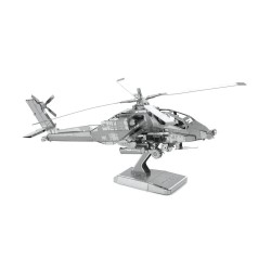 Metal Earth AH-64 Apache Helicopter 3D Laser Cut Steel Model Kit