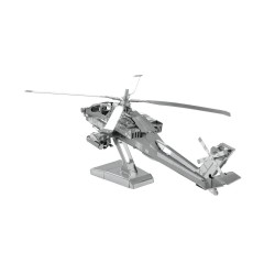 Metal Earth AH-64 Apache Helicopter 3D Laser Cut Steel Model Kit