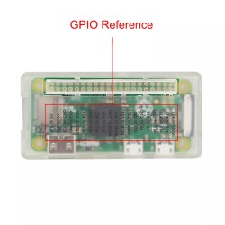 Frosted Raspberry Pi Zero Case with GPIO Labels