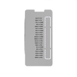 Frosted Raspberry Pi Zero Case with GPIO Labels