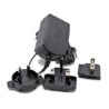 Raspberry Pi Official Black Multi Plugs In (AU EU UK US) Travel Adapter with MicroUSB Connector 5.1V 2.5A 13W