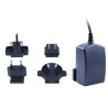 Raspberry Pi Official Black Multi Plugs In (AU EU UK US) Travel Adapter with MicroUSB Connector 5.1V 2.5A 13W