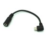 Female 3.5x1.35mm to Right Angle MicroUSB Power Adapter