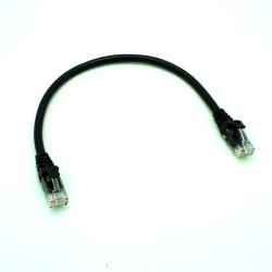 Black Cat6 Ethernet Cable 1ft