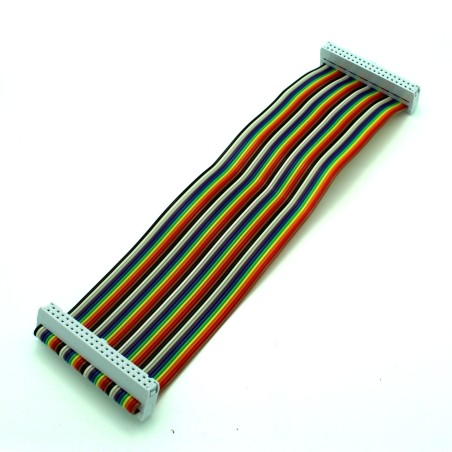 Rainbow Raspberry Pi 40 Pin GPIO Ribbon Cable 8 inch