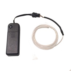 EL Flowing Effect Wire with Inverter - Transparent Blue