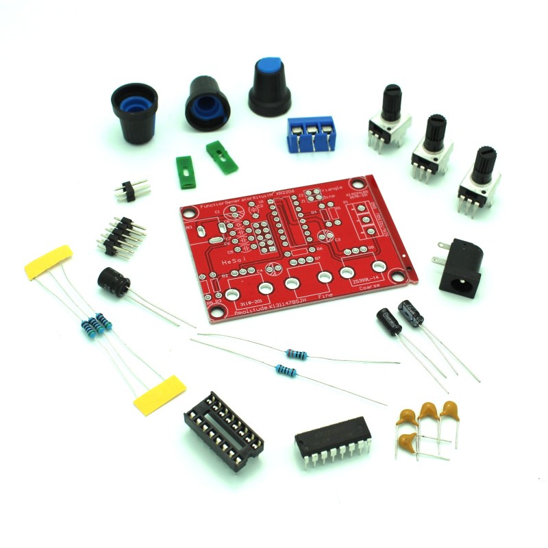 Sine/Triangle/Square Function Signal Generator Soldering Kit DIY PCB 1Hz -1MHz XR2206